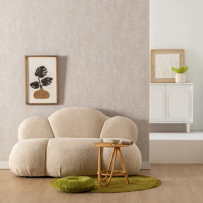 Sofa AKITA Crem, Stofa boucle - creativdeco.ro [3]