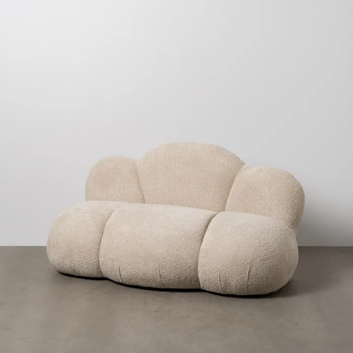 Sofa AKITA Crem, Stofa boucle - creativdeco.ro [1]