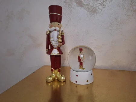 Spargator de nuci rosu auriu| Decor Festiv Craciun | CreativDeco [4]