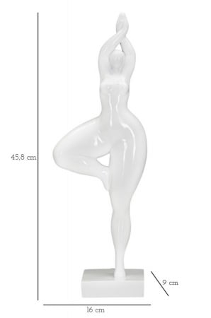 Figurina femeie Yoga decorativa - CreativDeco.ro   [6]