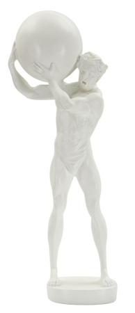 Statuete si Sculpturi - Statueta Atlas Alba | Decor Statement Interior | CreativDeco