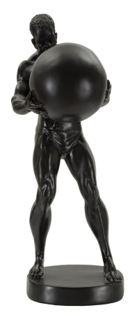 Statuete si Sculpturi - Statueta Neagra Atlas | Piesa Decorativa Moderna | CreativDeco
