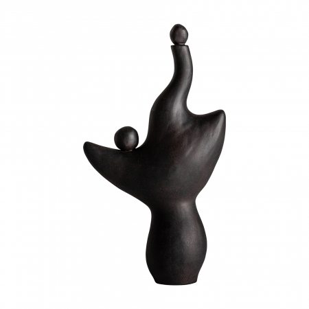 Obiecte decorative - Statueta decorativa Art Deco ceramica neagra|Statuete decorative elegante