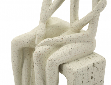 Statuetă rășină bej decor – imagine principală – Coppia Stons [6]