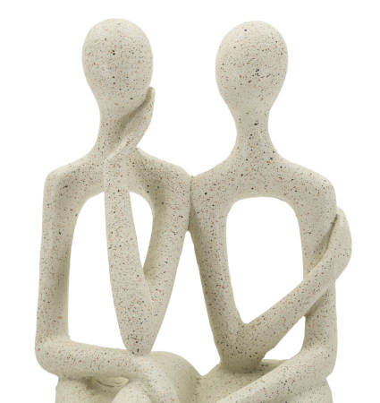 Statuetă rășină bej decor – imagine principală – Coppia Stons [4]