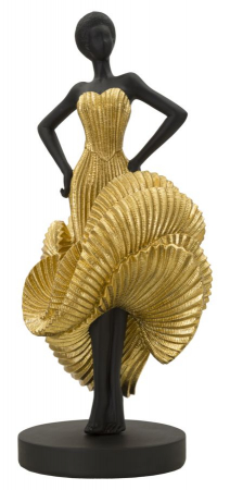 Obiecte decorative - Figurina Donnina Fashion dans aurie - CreativDeco.ro  