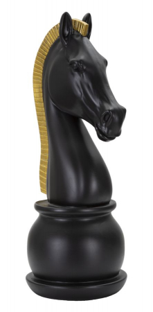 Statueta Cal Sah Negru Decorativ | CreativDeco [2]
