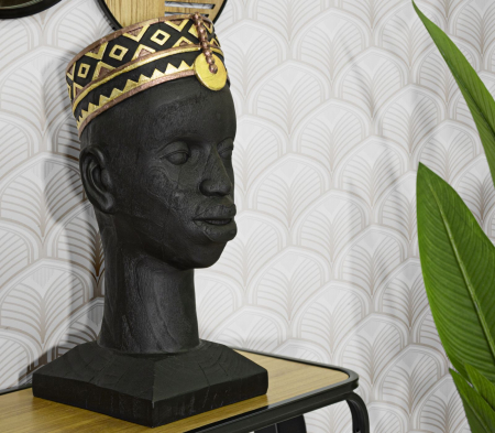 Statuie africana decorativa Barbat Masai  - CreativDeco.ro   [2]