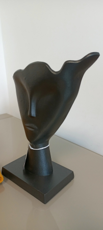 Statueta Masca, rasina, negru [3]