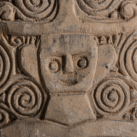 Statueta orientala unicat fier lemn|Decoratiuni etnice rare [1]