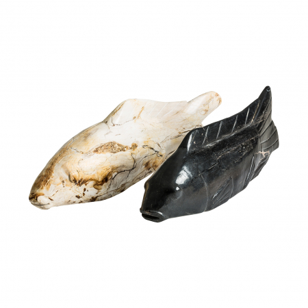 Unicate - Statueta peste scandinava lemn pietrificat|Statuete moderne