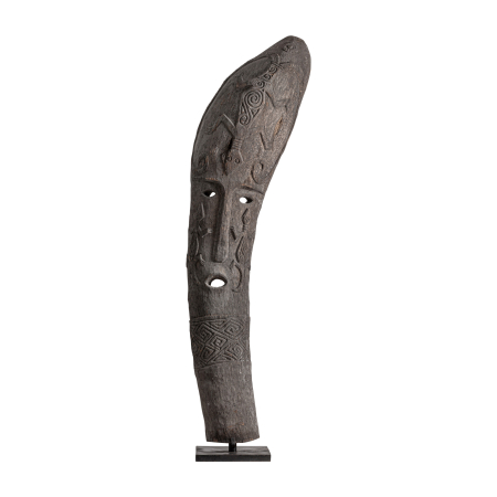Sculpturi inalte de podea - Statuie decorativă din lemn de cocos maro, artizanală