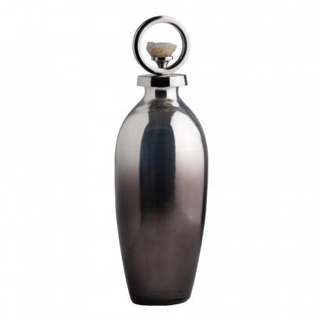 Obiecte decorative - Sticla Decorativa Argintie CreativDeco - Element Modern pentru Living si Birou