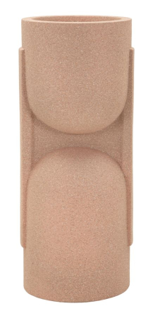 Ghivece, Vase Exterior - Suport vază exterior roșu din rășină cu design futurist Nui