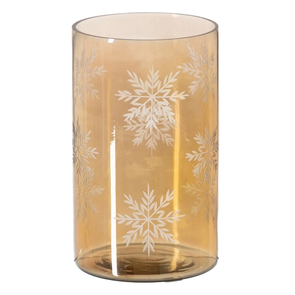 MEGA PROMOTII - Suport de lumânări din cristal gravat fumuriu|creativdeco.ro