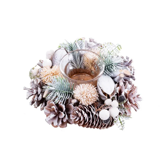 Obiecte decorative - Suport Lumanari Rotund CreativDeco - Decor Festiv Craciun
