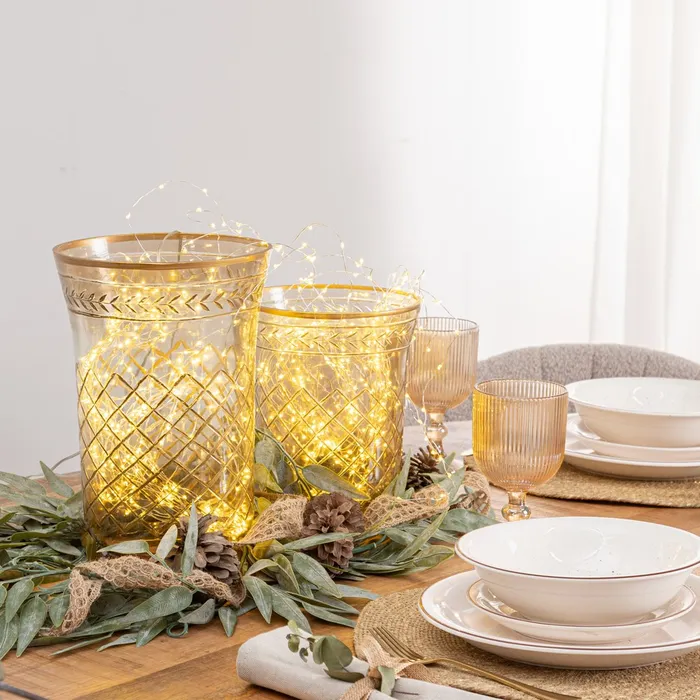 Suport de lumânări din cristal gravat vintage|creativdeco.ro [1]