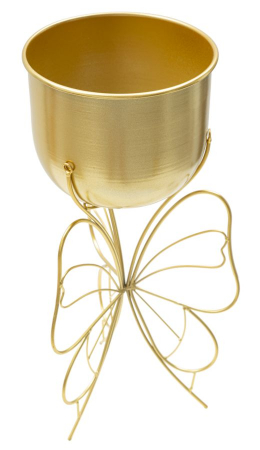 Suport Flori Auriu cu Fluturi | Decor Artistic | CreativDeco [2]