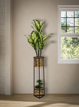 Suport ghivece auriu | Decor plante | CreativDeco [2]