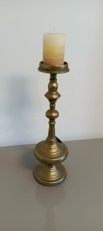 Suport Lumanare vintage din metal auriu, Old - CreativDeco.ro [4]