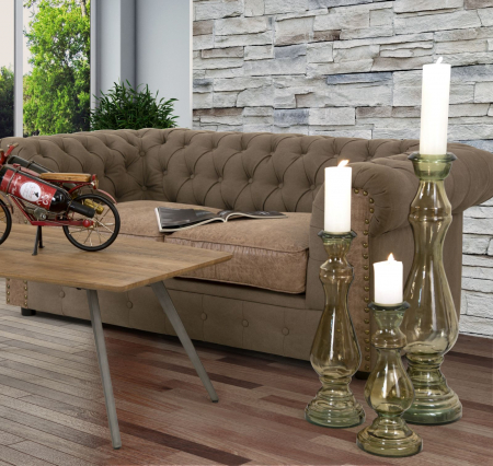 Suport inalt lumanare sticla reciclata | Design sustenabil CreativDeco [7]