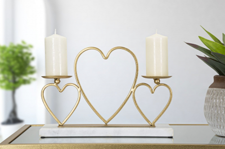 Suport lumanari Hearts romantic cadou special CreativDeco [5]
