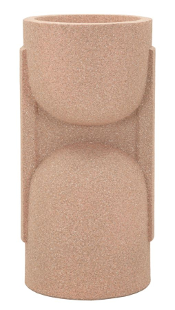 Ghivece, Vase Exterior - Suport pentru plante și flori exterior roșu din rășină cu design futurist