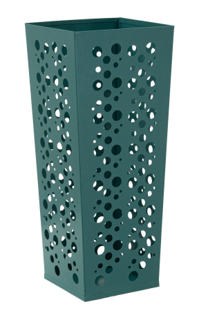 Suport Umbrela - Suport pentru umbrele din metal verde petrol cu model perforat decorativ