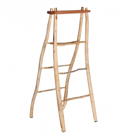 Accesorii baie - Suport prosoape lemn mahogany|Accesorii baie etnice