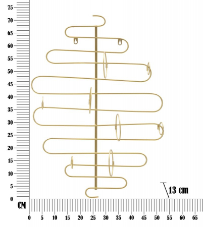 Suport sticle perete 4 locuri stil glamour auriu CreativDeco [4]