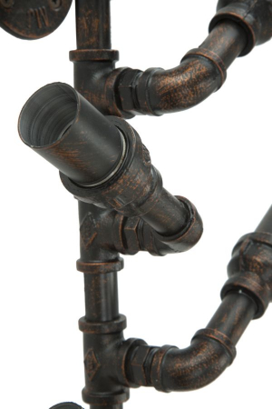 Suport sticle perete 6 locuri stil industrial Manhattan CreativDeco [4]