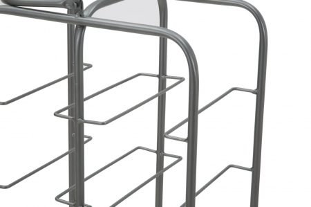 Suport sticle metalic 10 locuri stil industrial rack CreativDeco [4]