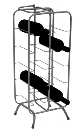 Suport sticle metalic 10 locuri stil industrial rack CreativDeco [11]