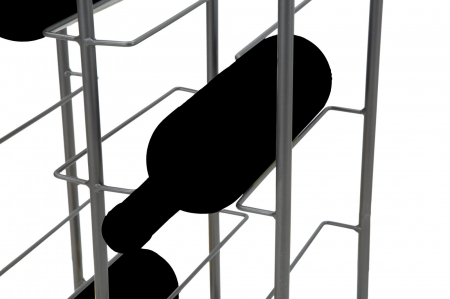 Suport sticle metalic 10 locuri stil industrial rack CreativDeco [9]