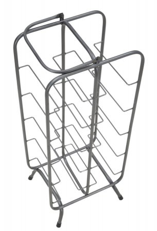 Suport sticle metalic 10 locuri stil industrial rack CreativDeco [3]