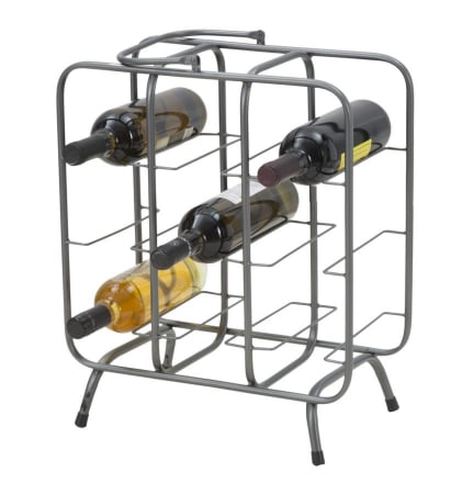 Suport sticle 9 locuri design industrial compact CreativDeco [10]