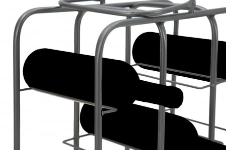 Suport sticle 9 locuri design industrial compact CreativDeco [9]