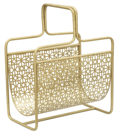 Suport ziare/reviste - Suport Ziare Auriu | Accesoriu Decorativ Glam | CreativDeco
