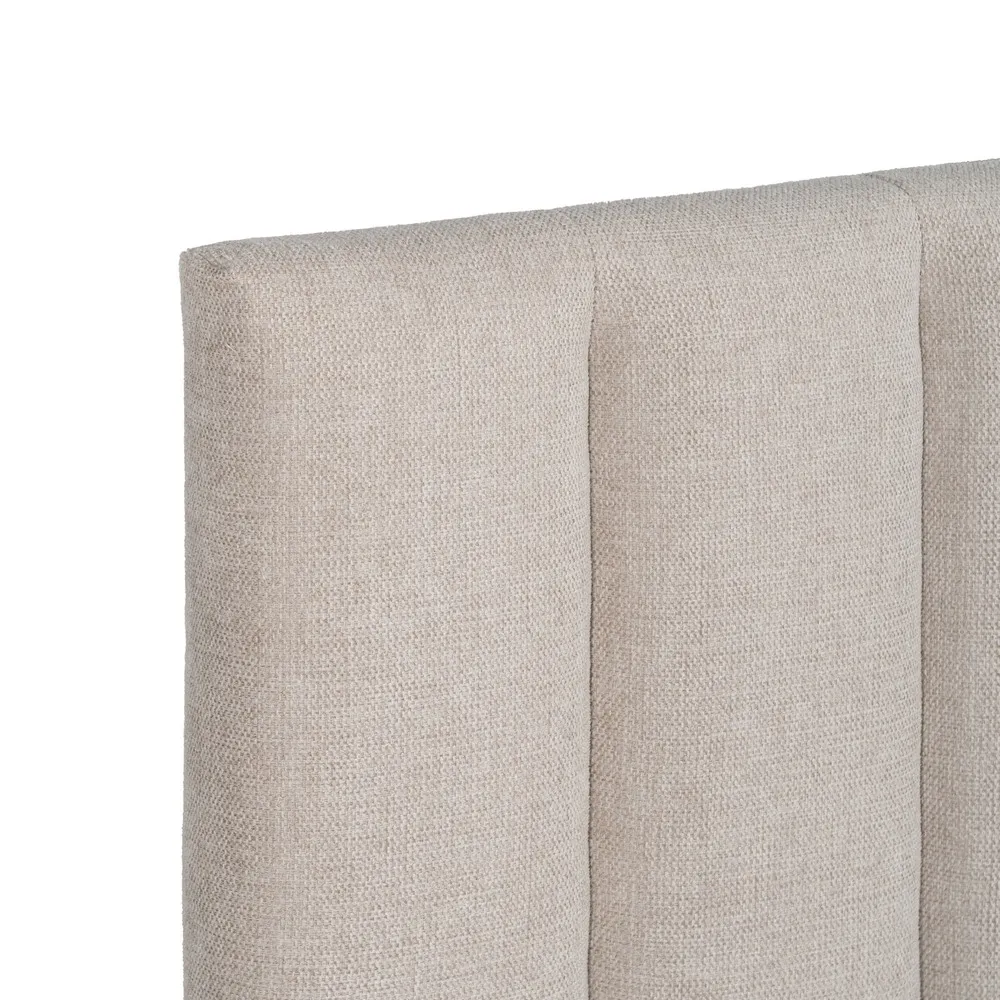 Tablie Pat Dublu Dungi Bej Stilata | Mobilier Dormitor [2]