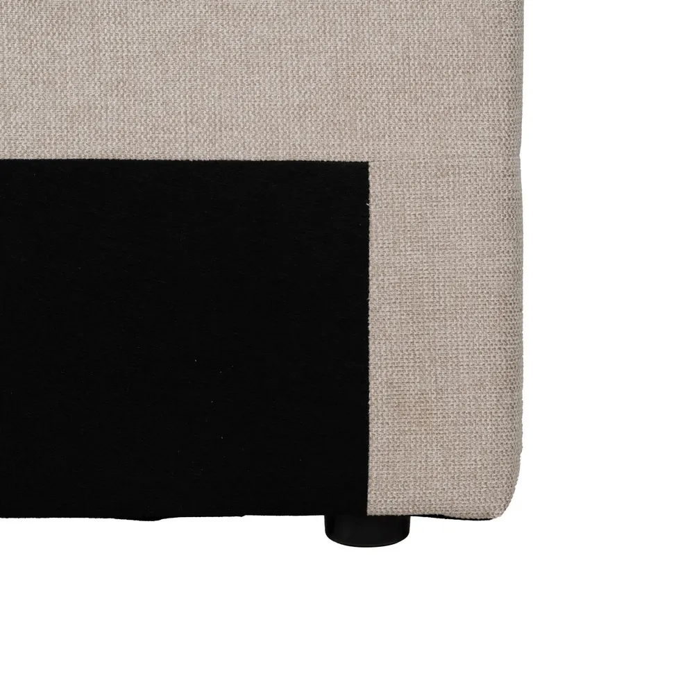 Tablie Pat Dublu Dungi Bej Stilata | Mobilier Dormitor [4]