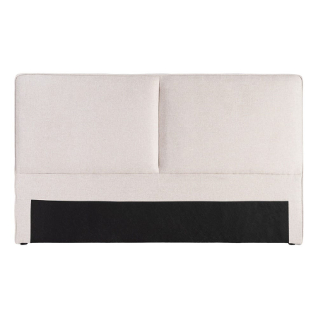 Tăblie pat bej tapițată din stofă [1]