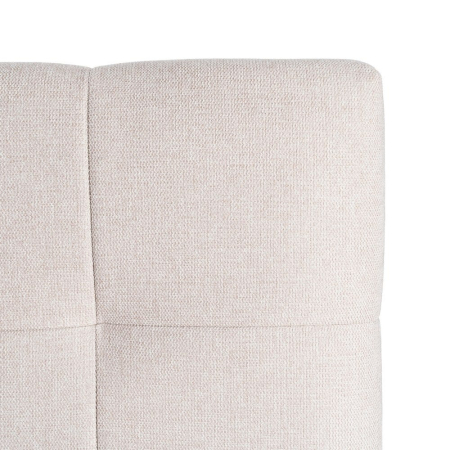 Tăblie pat matrimonial bej din stofă [2]