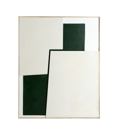 Tablouri - Tablou abstract cu forme geometrice în tonuri de verde Fashele