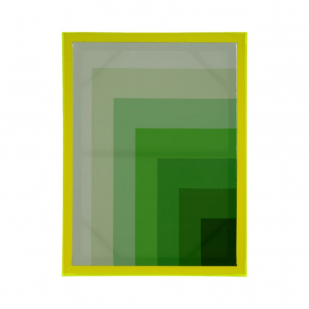 Decoratiuni perete - Tablou geometric verde cu ramă acrilică – format vertical 60x80 cm