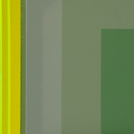 Tablou geometric verde cu ramă acrilică – format vertical 60x80 cm [2]