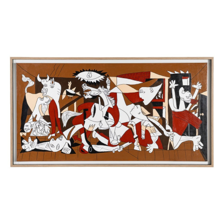 Stil de design - Tablou abstract panoramic pictat manual pentru HoReCa