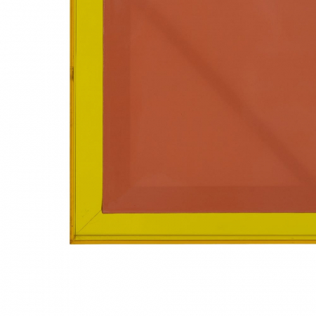 Tablou geometric galben-orange-albastru cu ramă galbenă – vertical 80x120 cm [2]