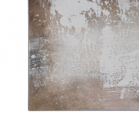 Tablou abstract vertical pictat manual, tonuri reci gri alb [3]