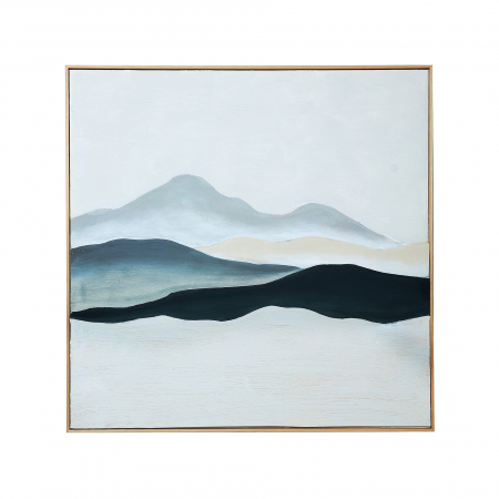 Decoratiuni perete - Tablou albastru contemporan|Arta abstracta perete