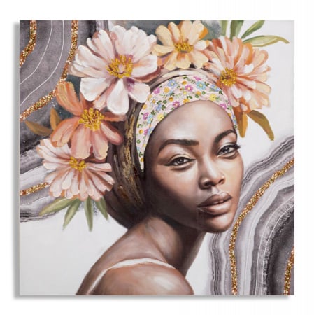 Tablouri - Tablou Canvas Elegant cu Benzi Aurii - CreativDeco